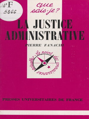 cover image of La justice administrative